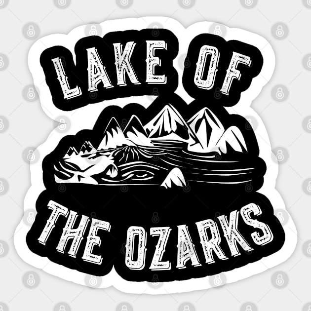 Vintage Lake Of The Ozarks Missouri Sticker by Flippin' Sweet Gear